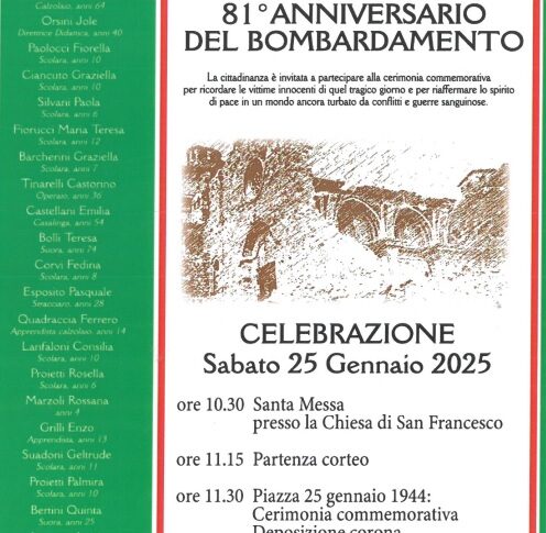 celebrazione 25 gennaio 2025
